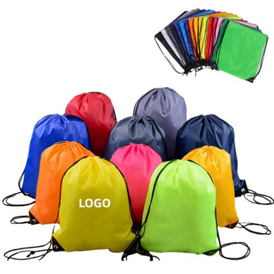 Polyester Colorful Sports Drawstring Backpacks