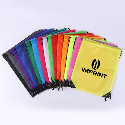 210D Polyester Drawstring Backpack