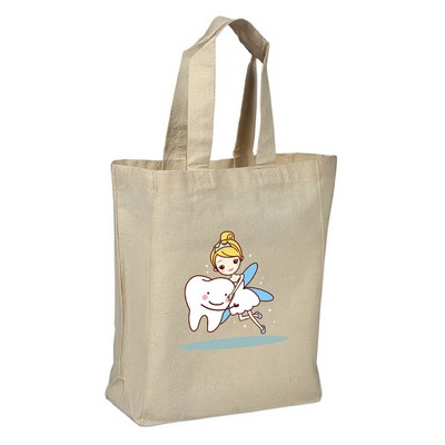 Lightweight Cotton Shopping Bag (8" x 10" x 4")