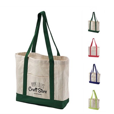 12oz Cotton Canvas Boat Tote Bag