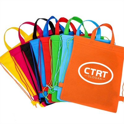 Non-Woven Drawstring Shoulder Organizer Bags